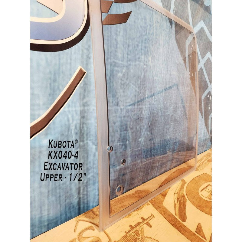 SHIELDS 1/2 Inch Front Windshield for Kubota KX040-4 Excavators