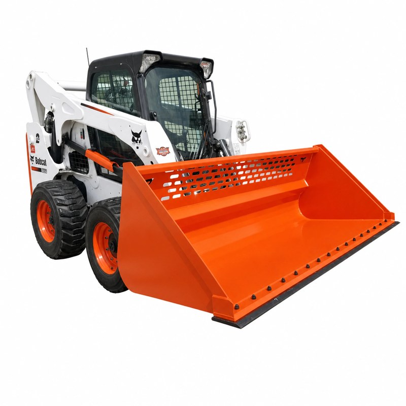 TM Manufacturing Skid Steer Utility and Snow Bucket, 84 or 96 Inch
