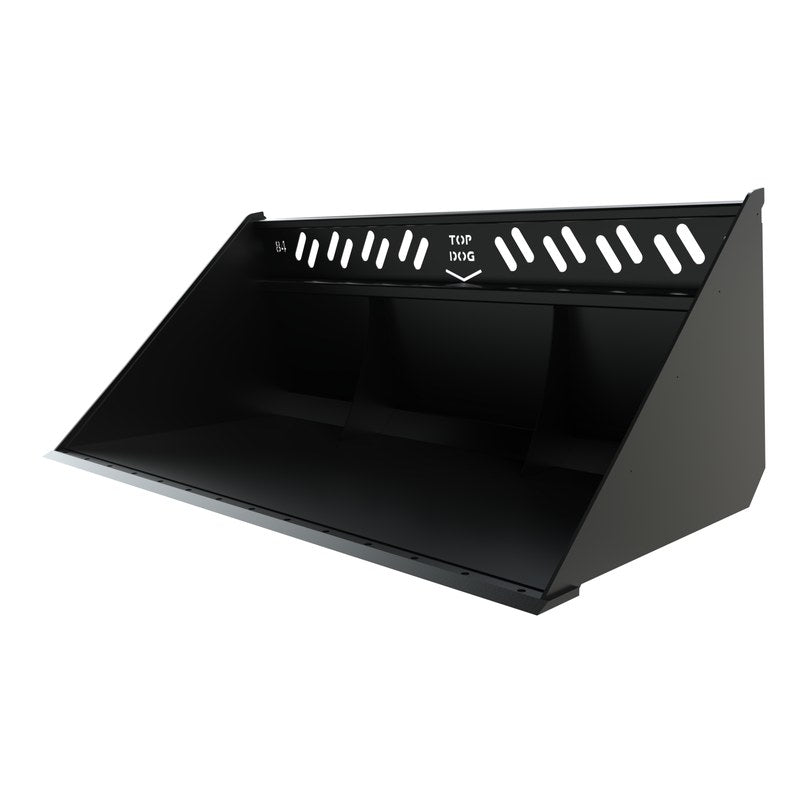 Top Dog Attachments Screened Skid Steer Snow Bucket