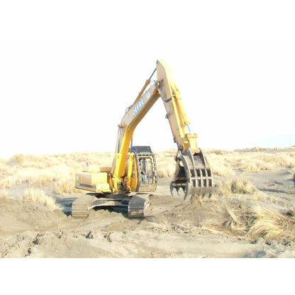 Amulet Manufacturing HoeMate Multi-Tine Excavator Rake, 10-50 Ton