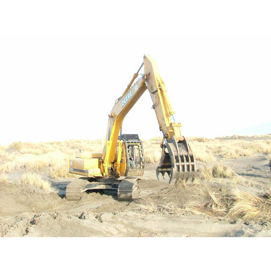Amulet Manufacturing HoeMate Multi-Tine Excavator Rake, 10-50 Ton