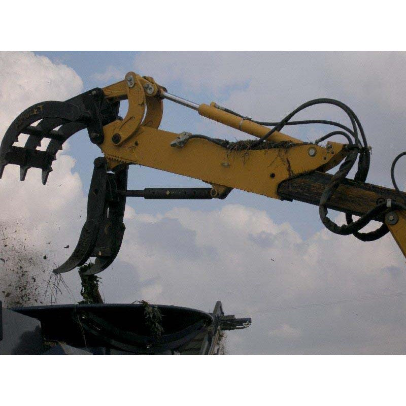 Amulet Manufacturing HoeMate Multi-Tine Excavator Rake, 10-50 Ton