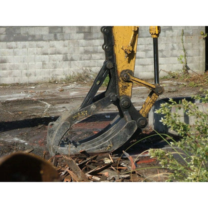 Amulet Manufacturing HoeMate R4 and R5 Excavator Rake, 15-20 Ton
