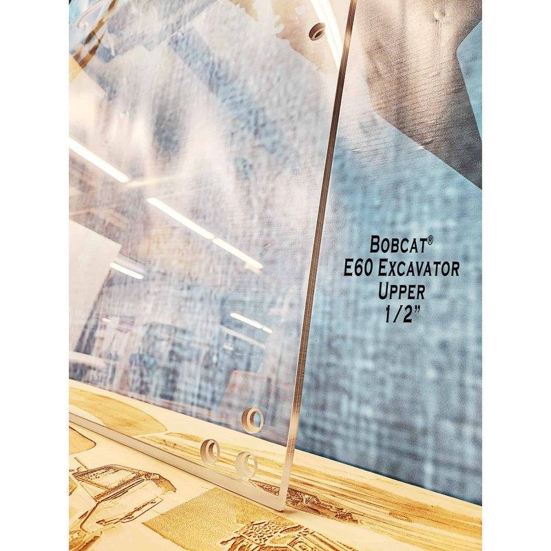 SHIELDS 1/2 Inch Windshield for Bobcat E60, E85 and E88 Excavators