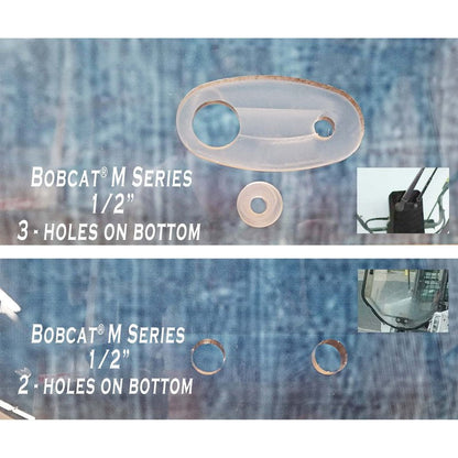 SHIELDS 1/2 Inch Front Door Window for Bobcat M-Series Skid Steers