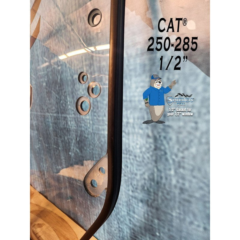 SHIELDS 1/2 Inch Door Window for CAT 250 to 285 Series Skid Steers