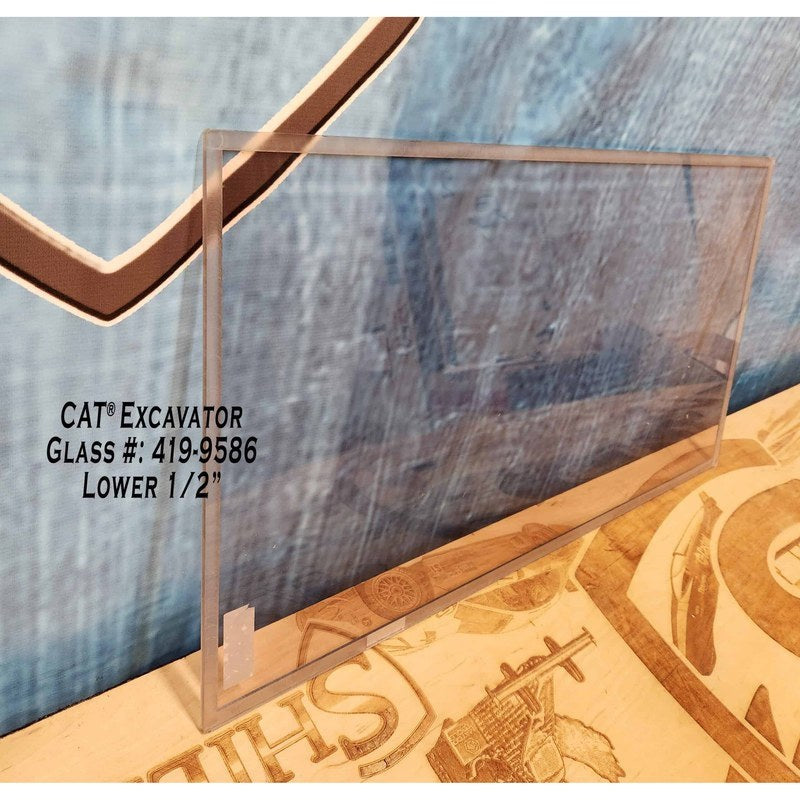 SHIELDS 1/2 Inch Front Windshield for CAT Mini Hydraulic Excavators