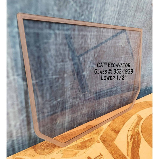 SHIELDS 1/2 Inch Front Windshield for CAT B Series Excavators