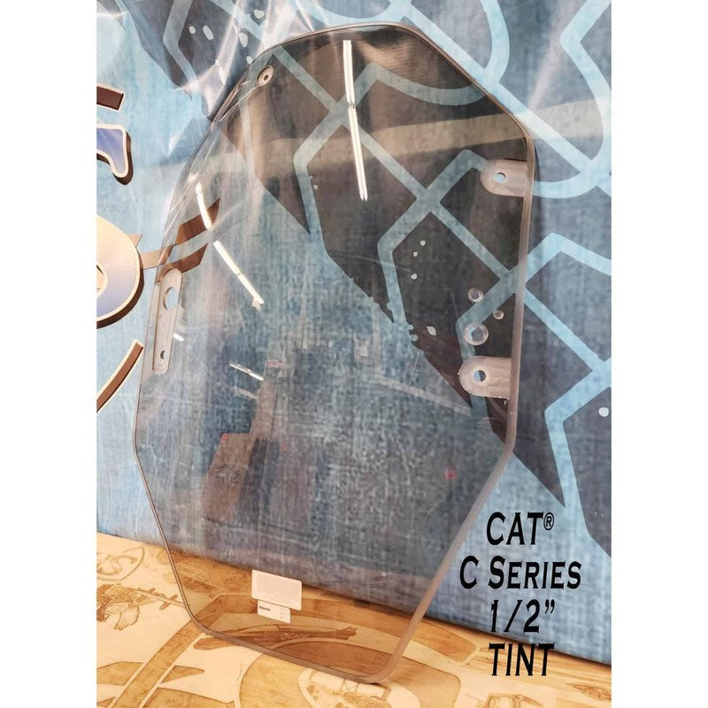 SHIELDS 1/2 Inch Front Door Window for CAT C-Series Skid Steers