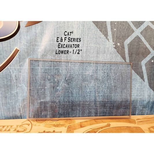 SHIELDS 1/2 Inch Front Windshield for CAT E and F Series Excavators