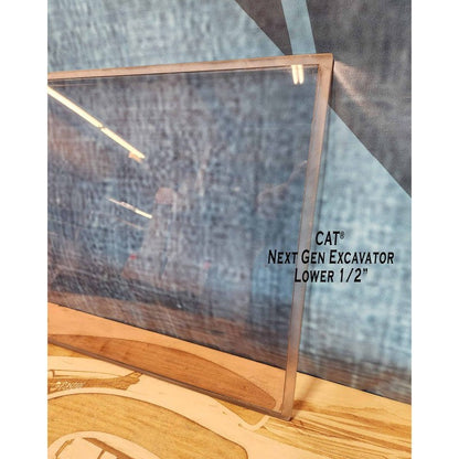 SHIELDS 1/2 Inch Front Windshield for CAT Next Gen Excavators