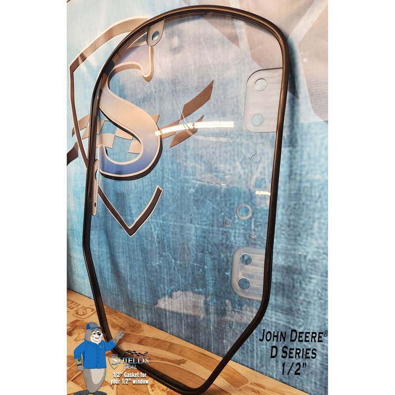 SHIELDS 1/2 Inch Door Window for John Deere D-Series Skid Steers