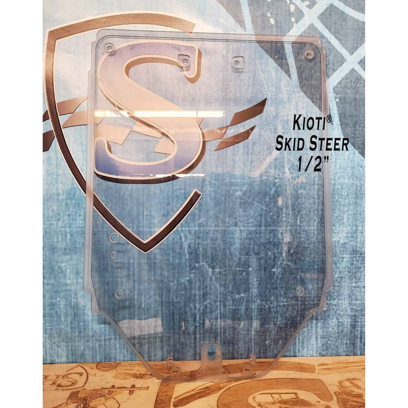 SHIELDS 1/2 Inch Front Windshield for the Kioti TL750 Track Loader