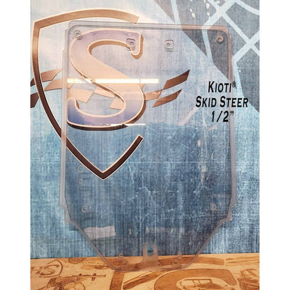 SHIELDS 1/2 Inch Front Windshield for the Kioti TL750 Track Loader