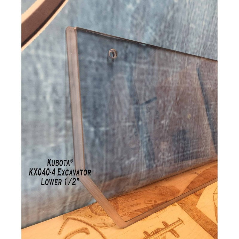 SHIELDS 1/2 Inch Front Windshield for Kubota KX040-4 Excavators