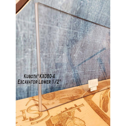 SHIELDS 1/2 Inch Front Windshield for Kubota KX080-4 Excavators