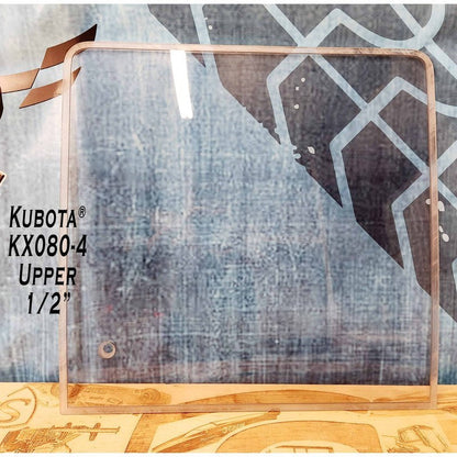 SHIELDS 1/2 Inch Front Windshield for Kubota KX080-4 Excavators