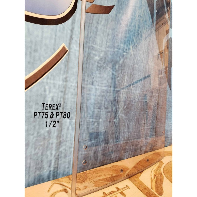 SHIELDS 1/2 Inch Front Windshield for Terex PT75, PT80 and ASV SR80