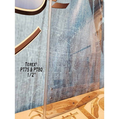 SHIELDS 1/2 Inch Front Windshield for Terex PT75, PT80 and ASV SR80
