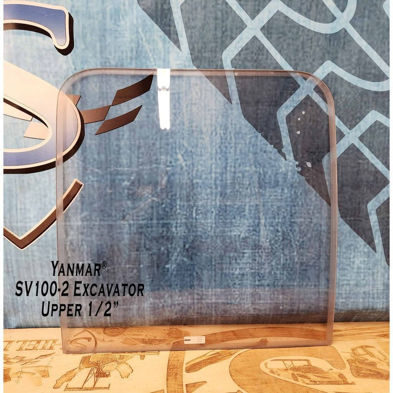 SHIELDS 1/2 Inch Front Windshield for Yanmar SV100-2 Excavators