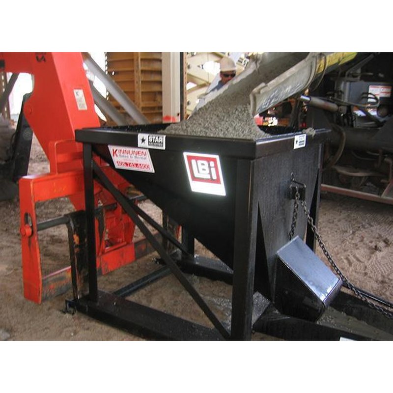 Star Industries 1575 Forklift Concrete Hopper, 3/4 Cubic Yard