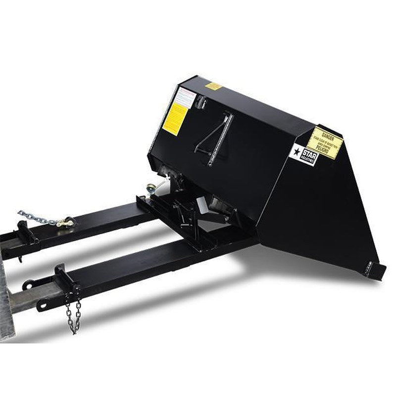 Star Industries Forklift Self-Dump Bucket, Manual or Hydraulic