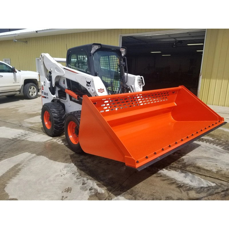 TM Manufacturing Skid Steer Utility and Snow Bucket, 84 or 96 Inch