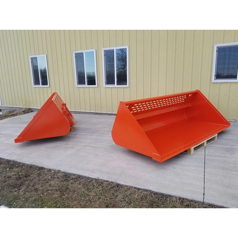 TM Manufacturing Skid Steer Utility and Snow Bucket, 84 or 96 Inch