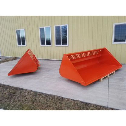 TM Manufacturing Skid Steer Utility and Snow Bucket, 84 or 96 Inch