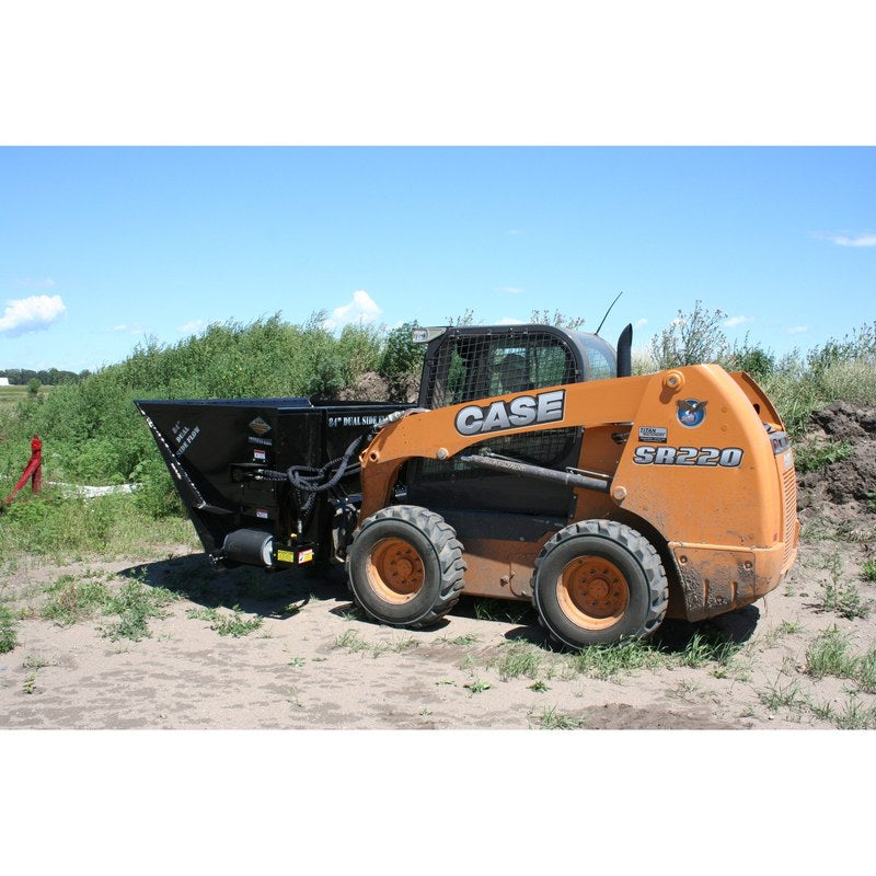Top Dog Attachments Dual Side Flow Bucket for Skid Steers