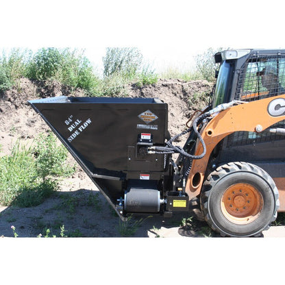 Top Dog Attachments Dual Side Flow Bucket for Skid Steers