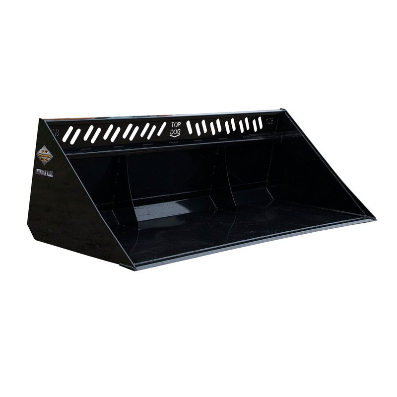 Top Dog Attachments Screened Skid Steer Snow Bucket